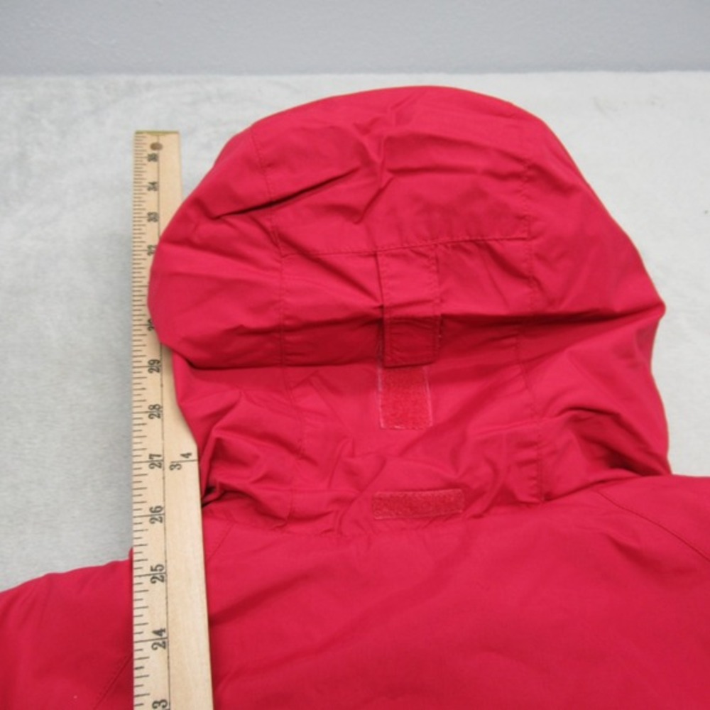 Columbia Jacket Womens Medium Red Gray Vertex Hood Waterproof Full Zip Insulated - Picture 16 of 16